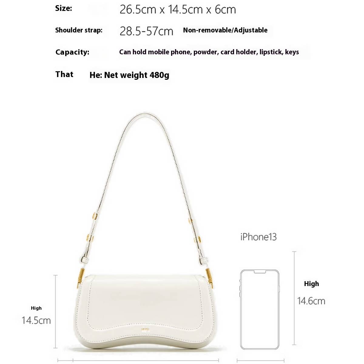 Vintage Pudding Bag – Adjustable Shoulder Purse_CWAB5328