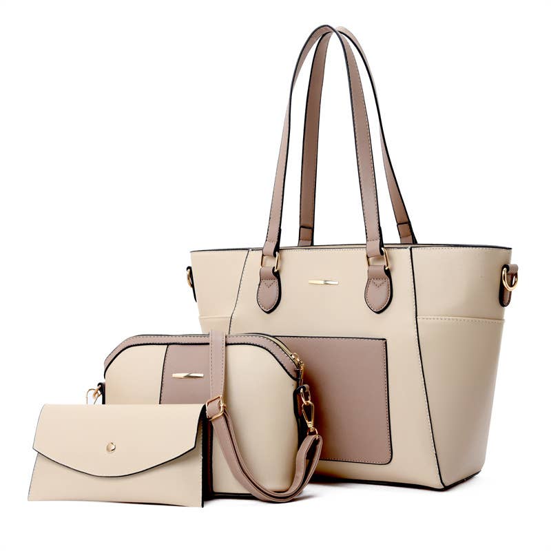 Stylish shoulder bag three piece set