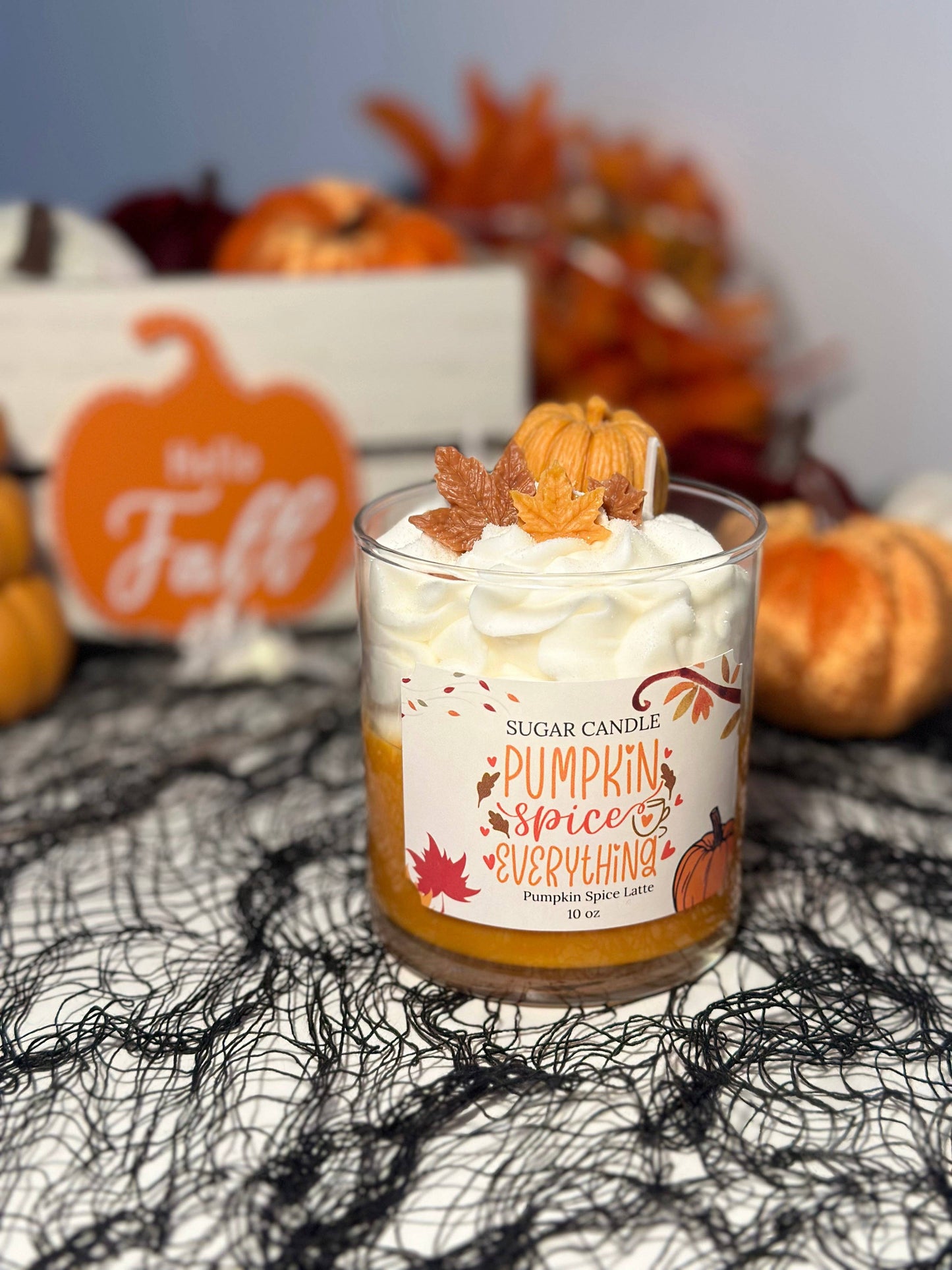 Pumpkin Spice Latte Candle – pumpkin scented fall candle
