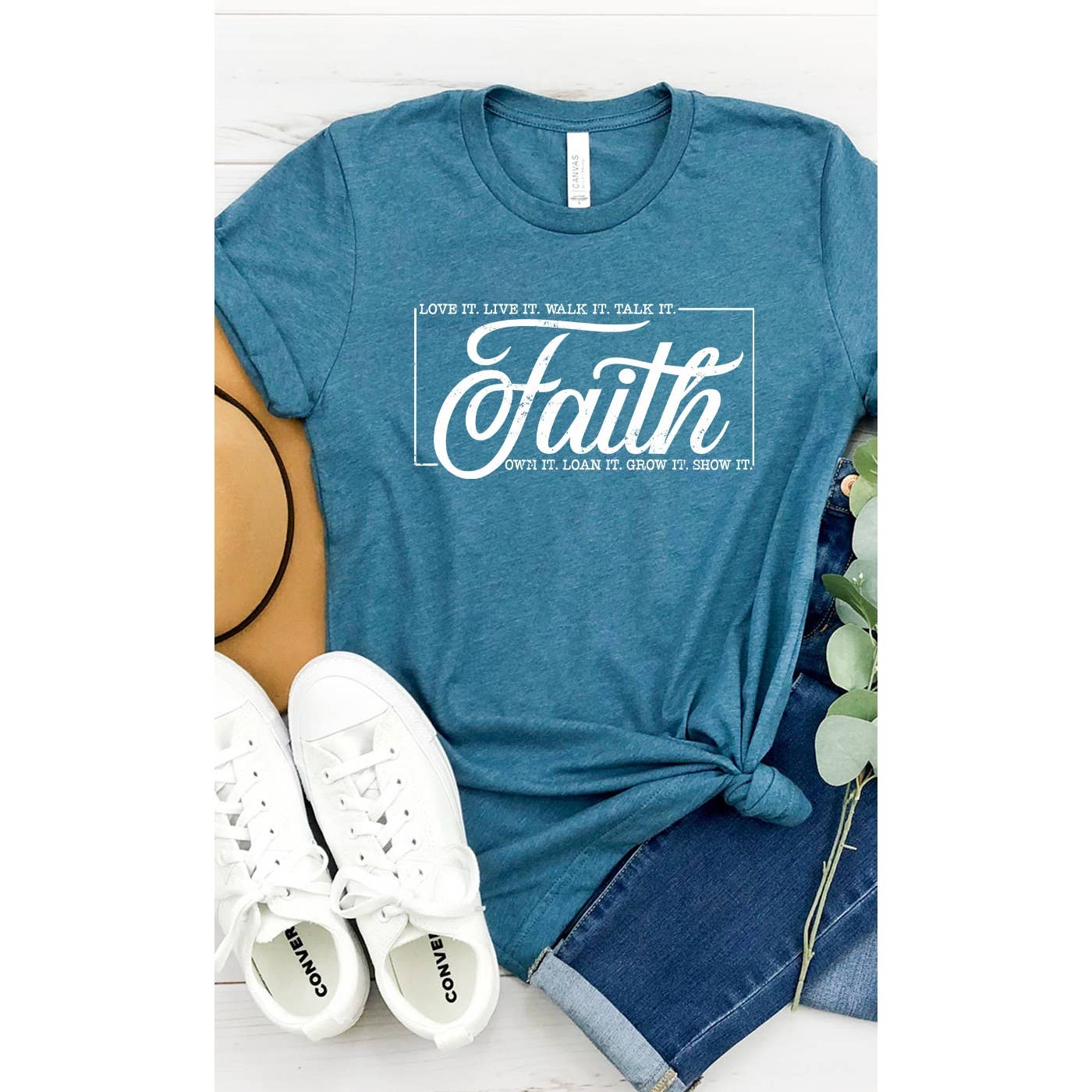 Have Faith Inspirational Christian Easter Graphic Tee