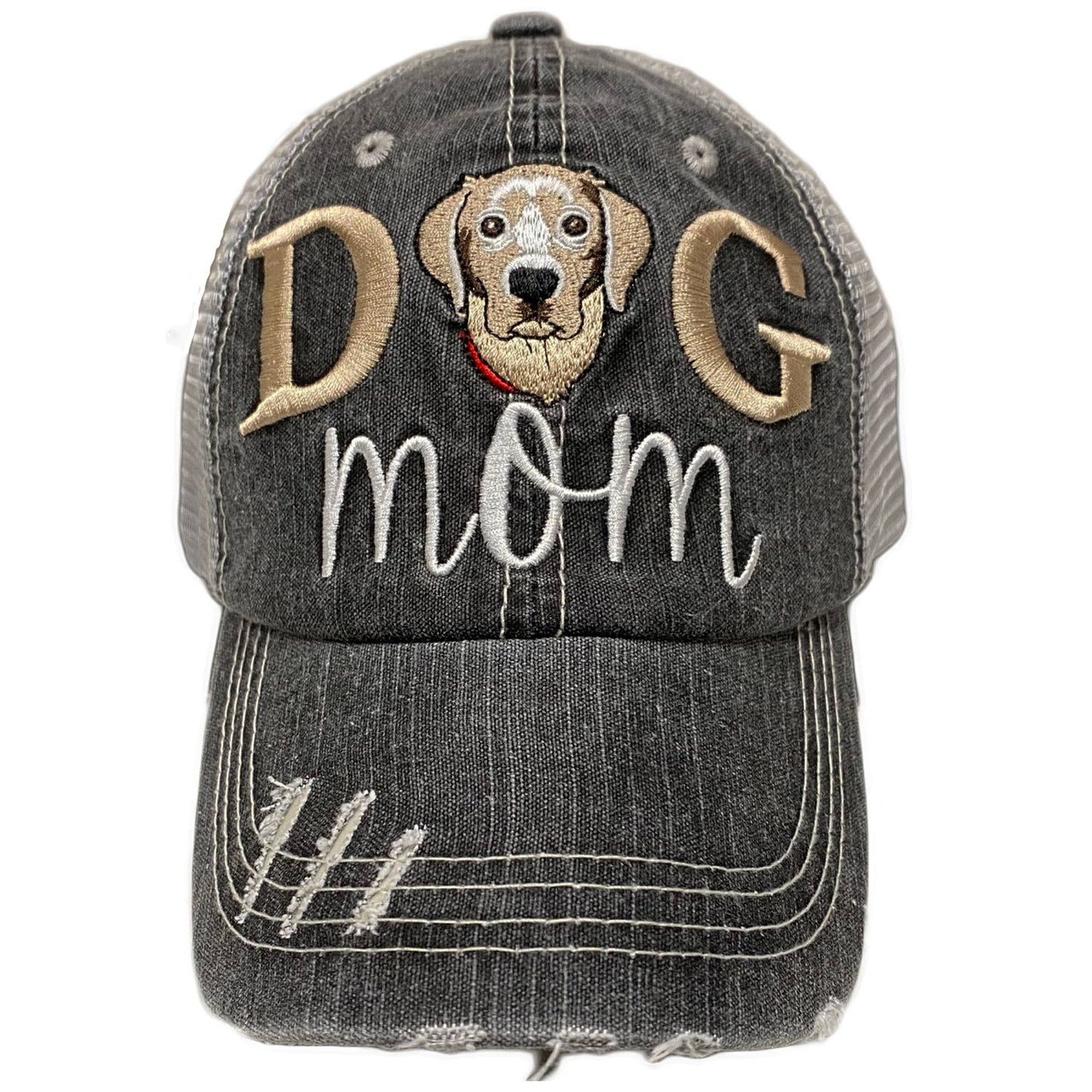 Dog Mom Women's Baseball Hat Embroidered Pet Cap- 12 breeds