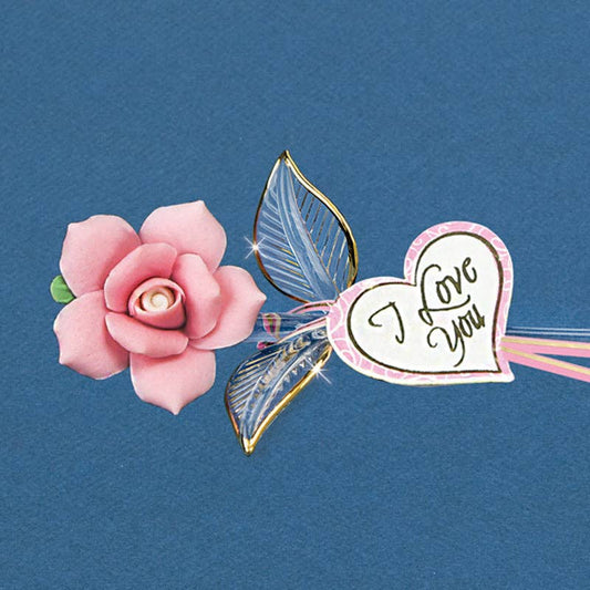 S2 808-P1: Small "I Love You" Pink Rose