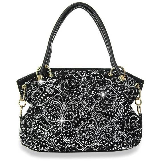 Ring Accented Layered Shoulder Bag