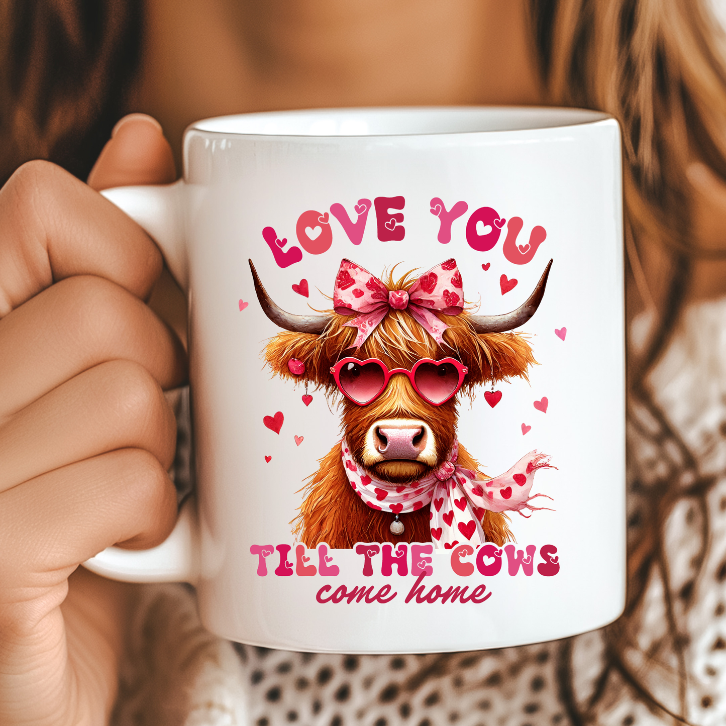 Love You Til The Cows Come Home Valentine's Day Mug