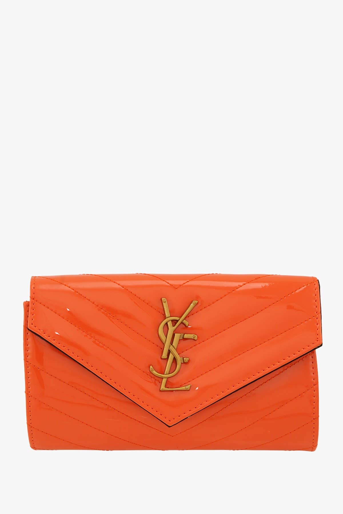 High-shine Chevron Quilted Crossbody Bag