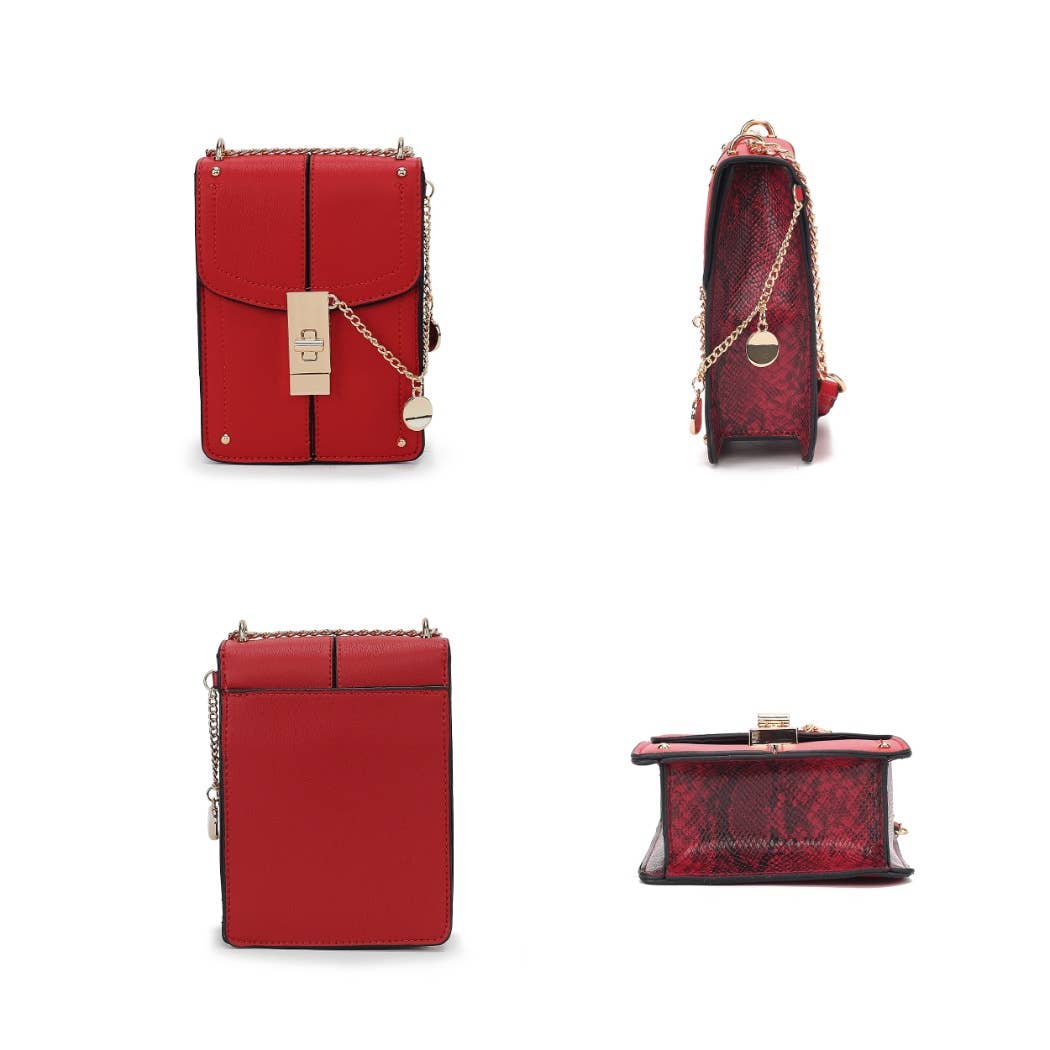 Iona Crossbody Handbag Vegan Leather Women By Mia K