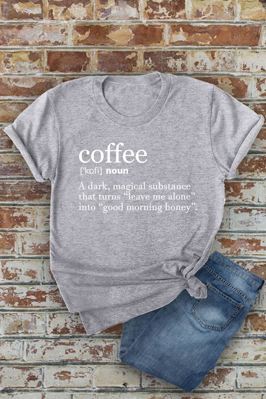 Coffee Definition, Unisex Round Neck T-Shirt