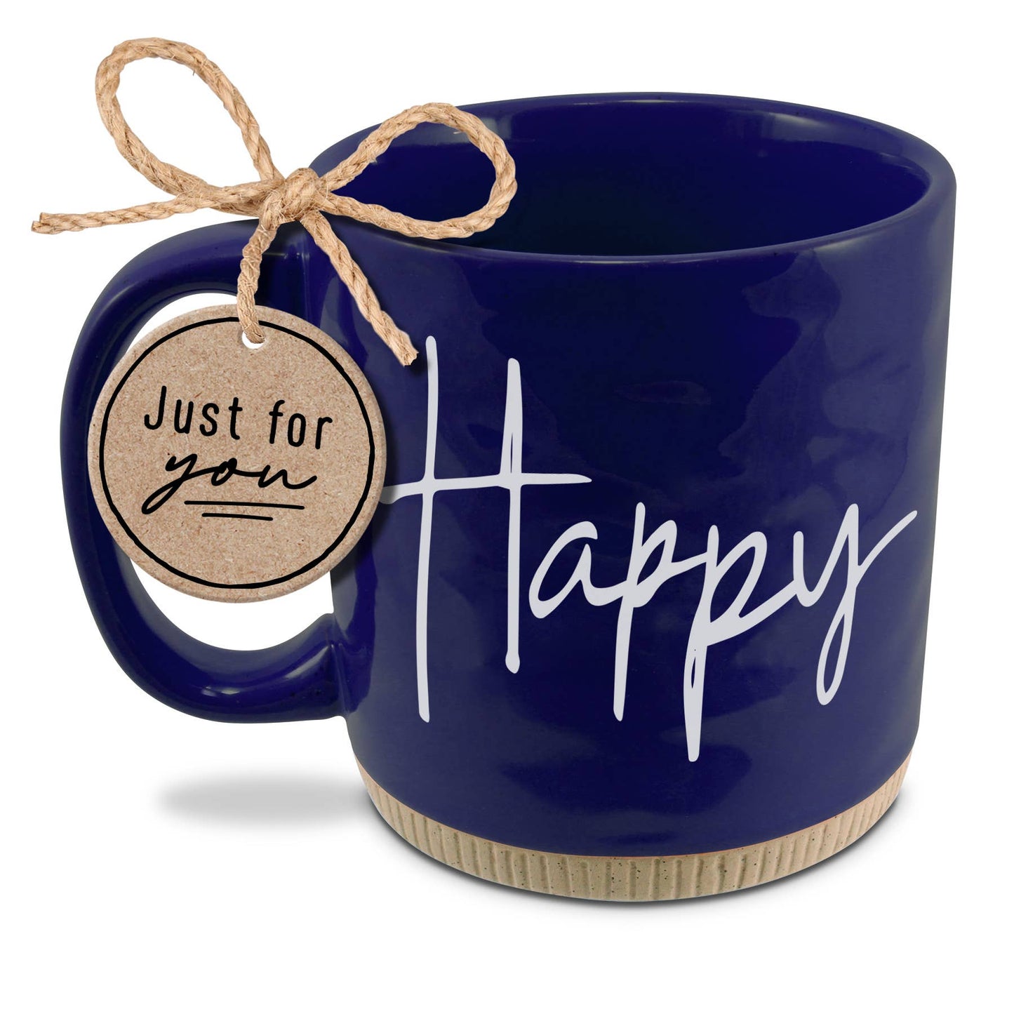 LCP Happy 16oz Blue Mug Travel Mug