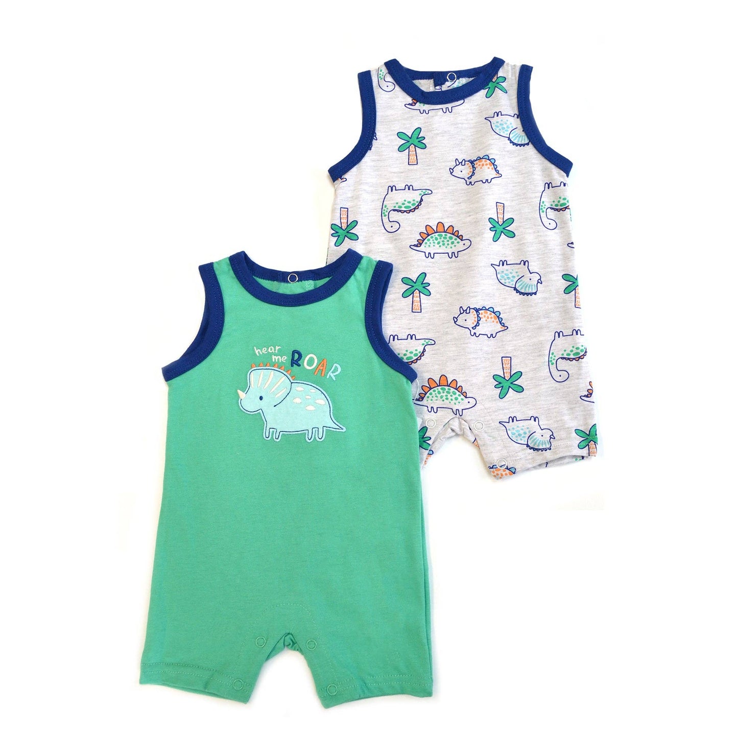 2pcs Set Baby Sleeveless Rompers Tank Top Jumpsuit