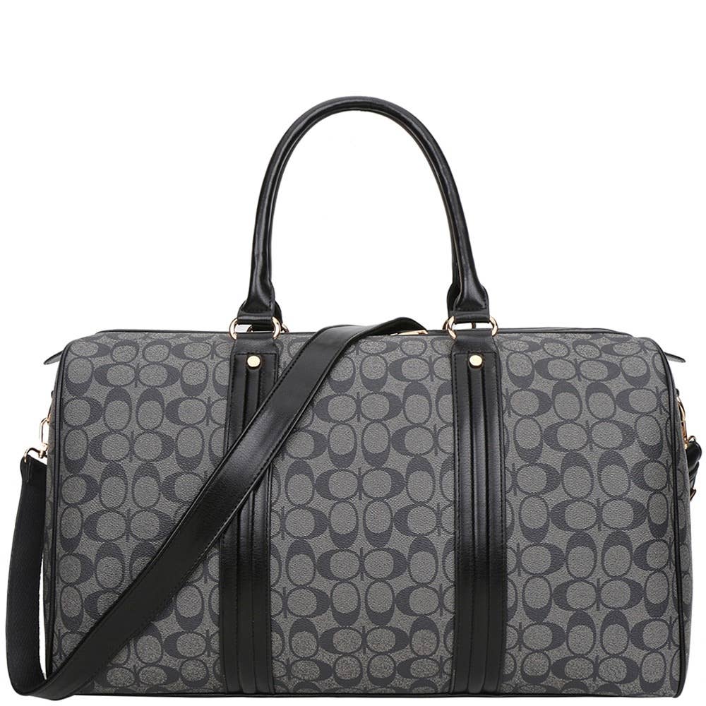 Monogram Double Handle Weekender Travel Duffel Bag