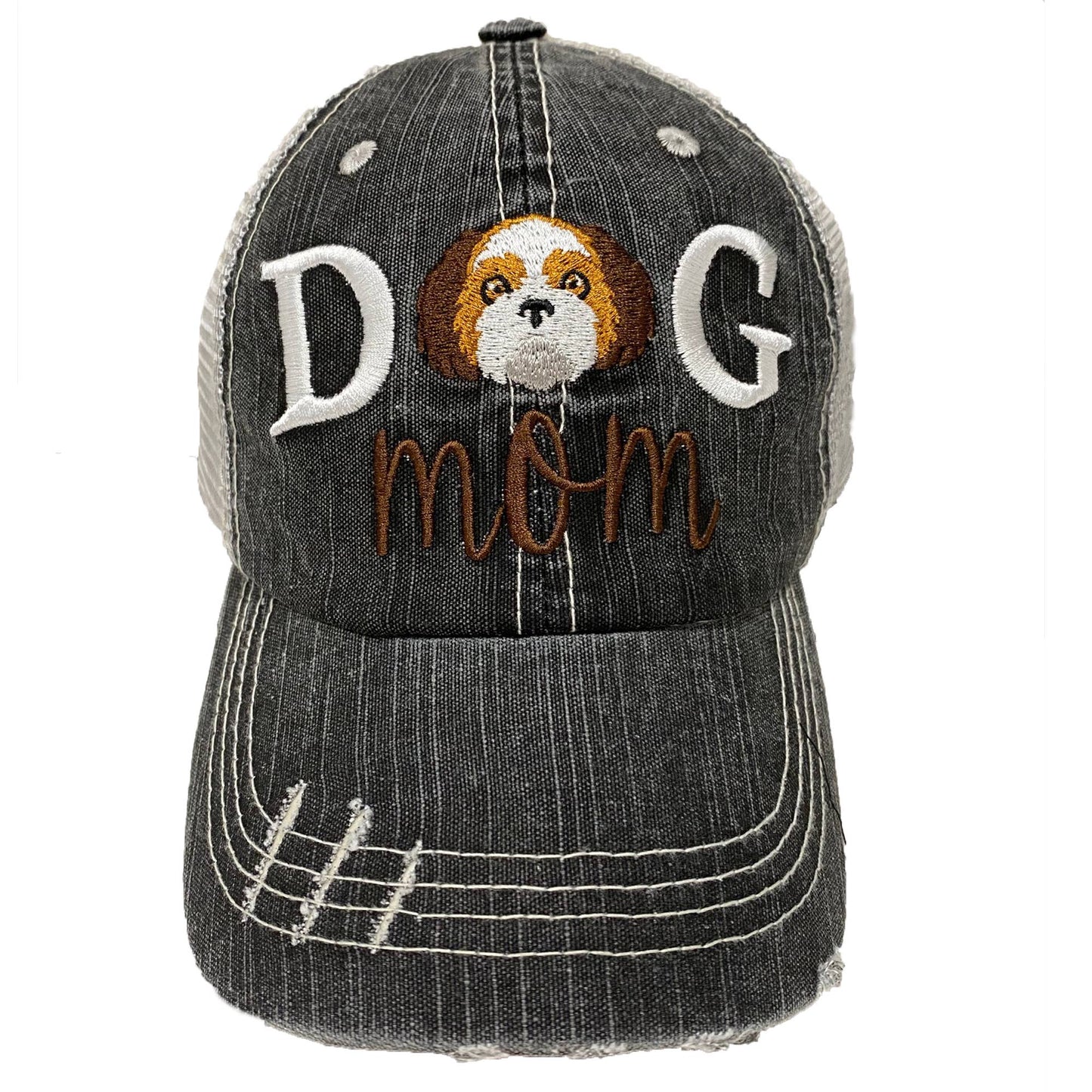 Dog Mom Women's Baseball Hat Embroidered Pet Cap- 12 breeds