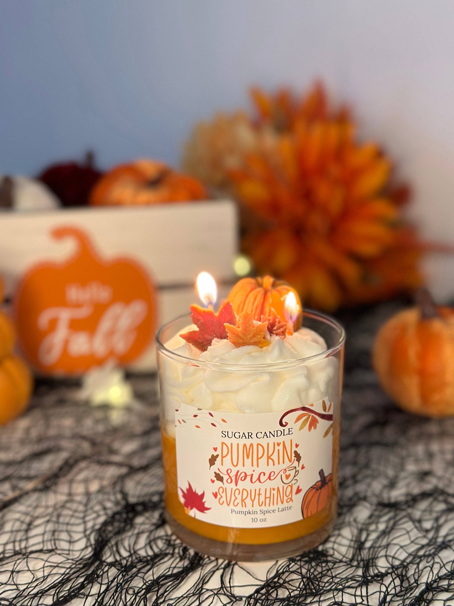 Pumpkin Spice Latte Candle – pumpkin scented fall candle