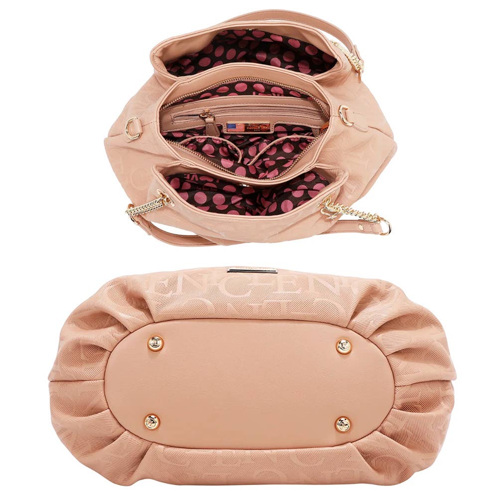 EMBOSSED ELEGANCE HANDBAG, EMB 17512