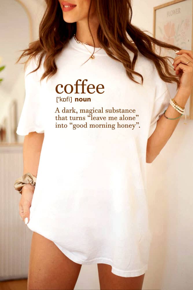 Coffee Definition, Unisex Round Neck T-Shirt