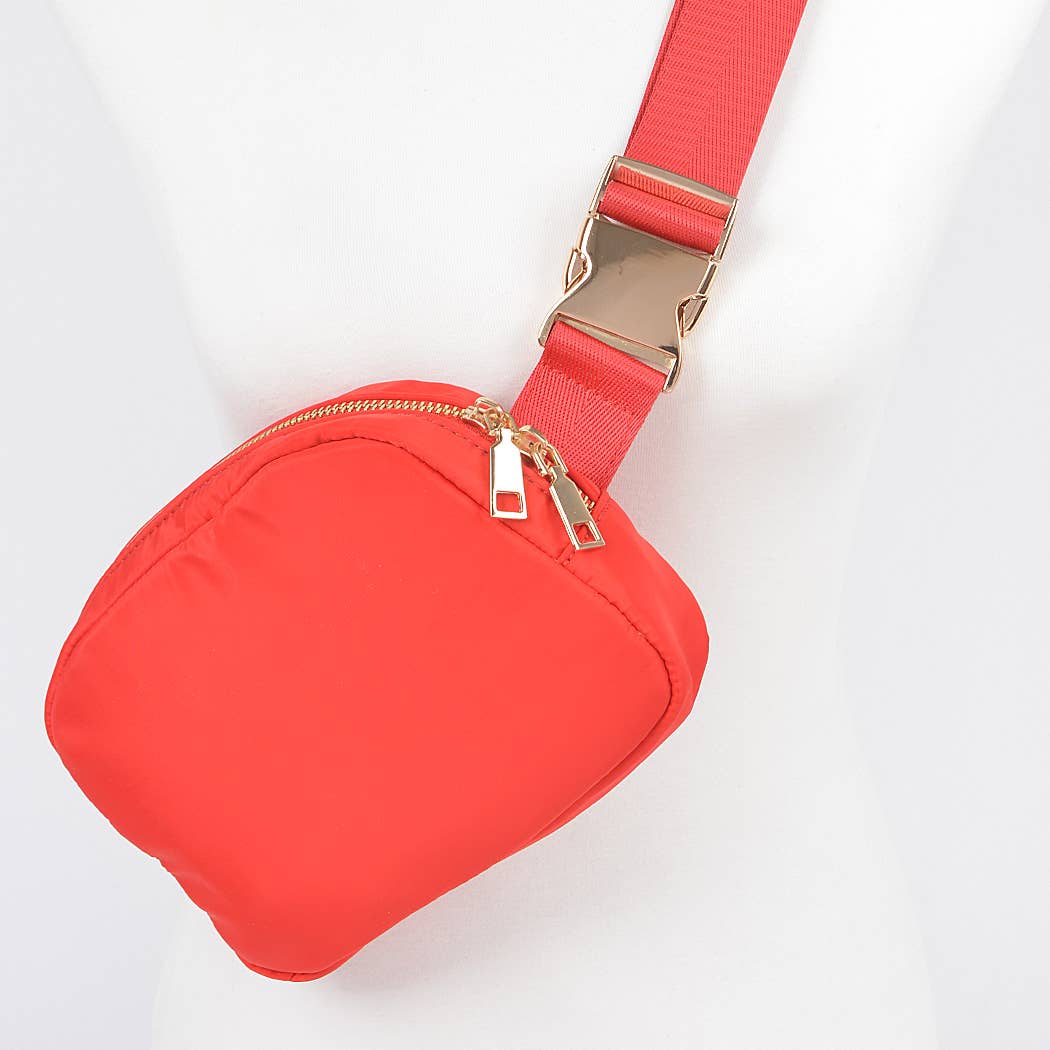 Nylon Zip Fanny Pack