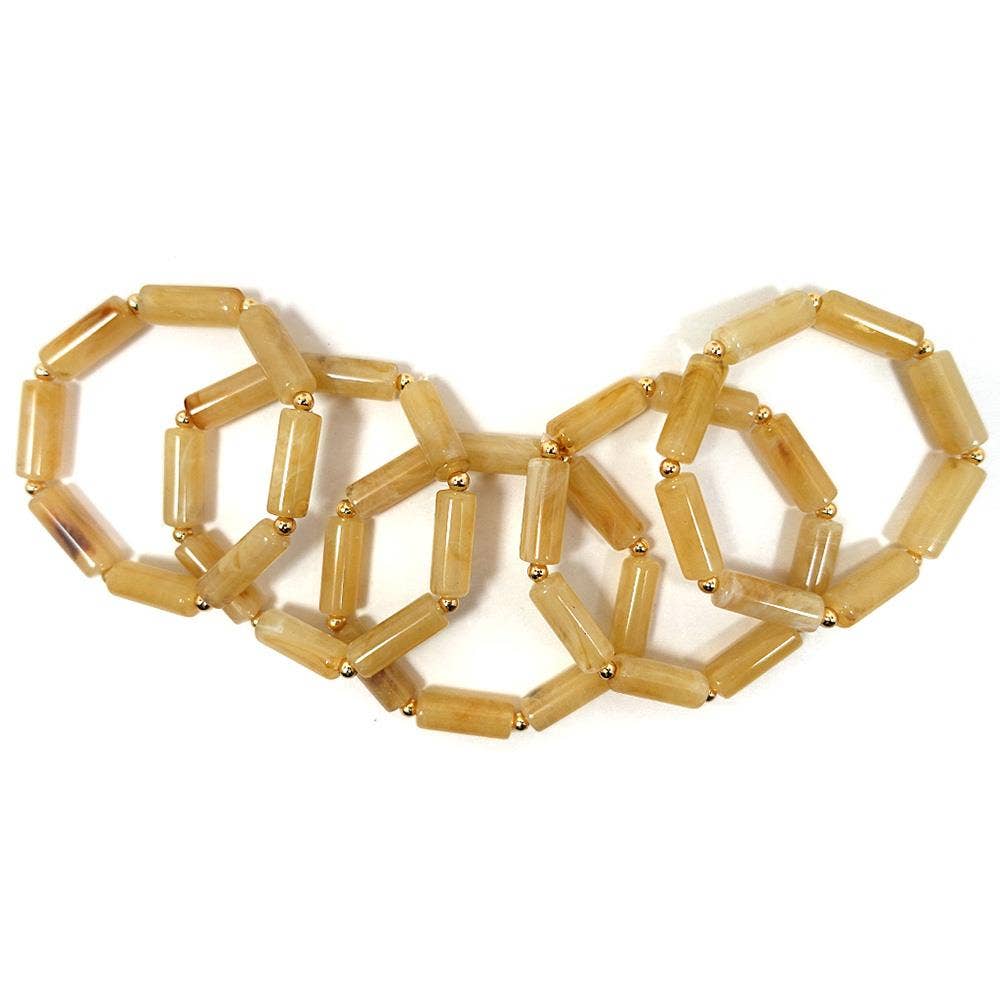 RESIN BEAD STRETCH BRACELET MBR-5620