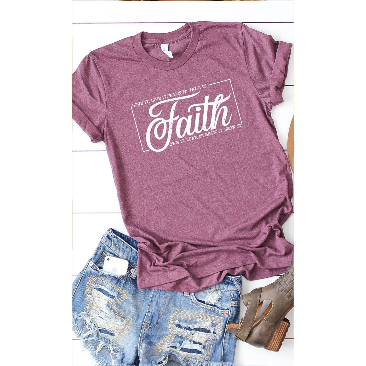 Have Faith Inspirational Christian Easter Graphic Tee