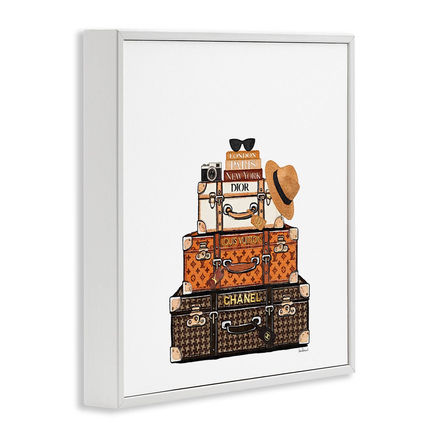 Luxury Travel Luggages - Framed Wall Art