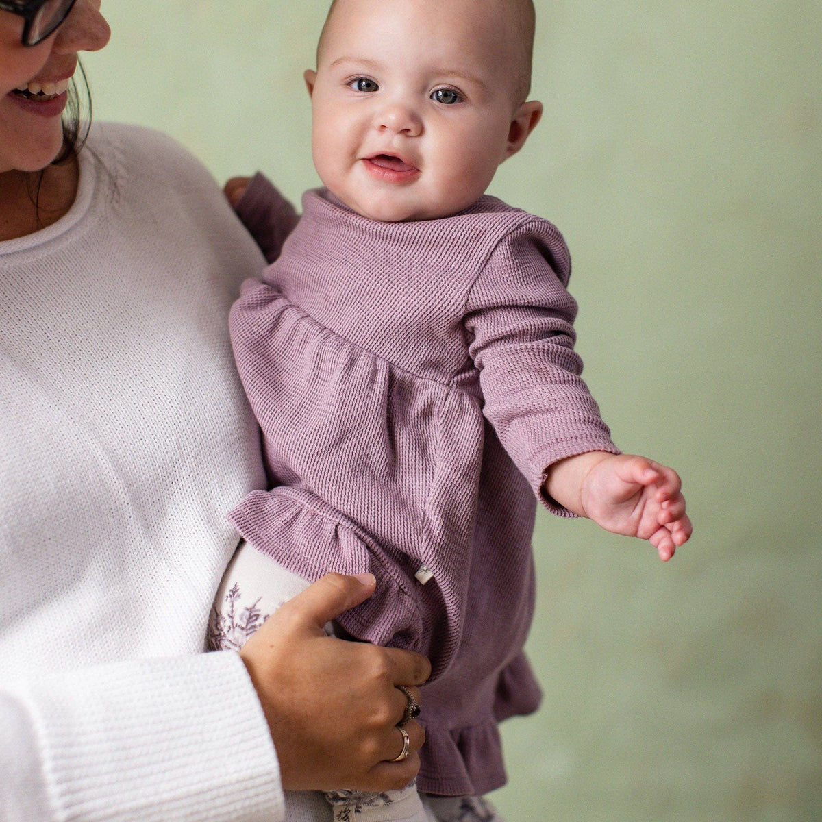 Elegant Snowflake Girl Tunic Set