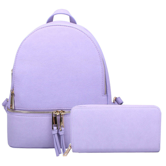 LP1062W_LAVENDER Fashion 2-in-1 Backpack
