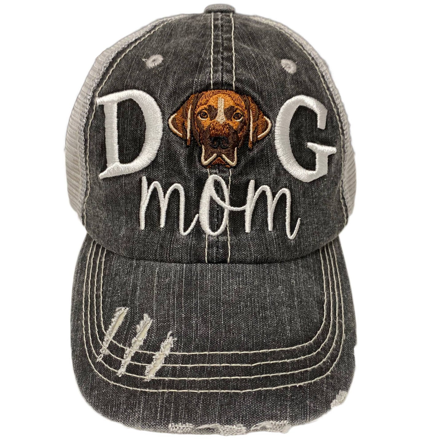 Dog Mom Women's Baseball Hat Embroidered Pet Cap- 12 breeds