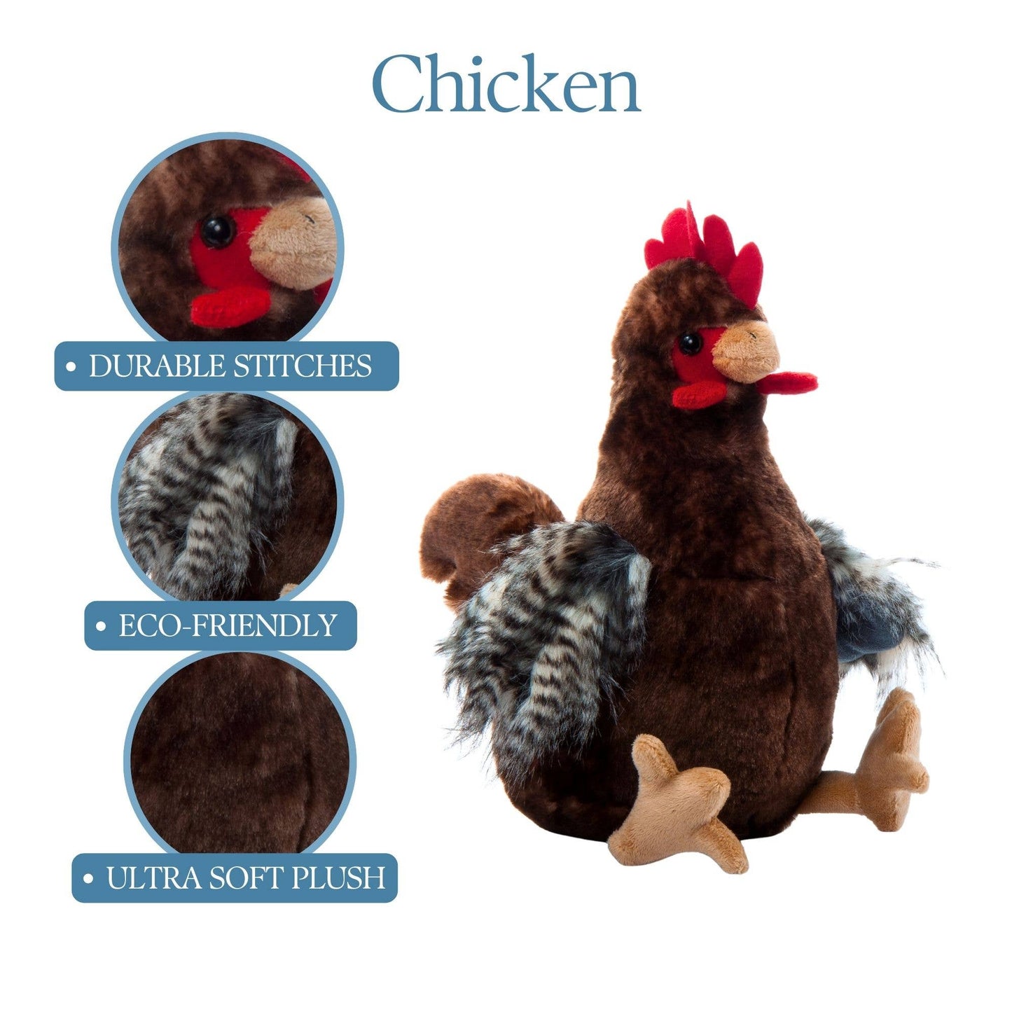 12" (28cm) Wild Onez Chicken Farm Stuffed Animal