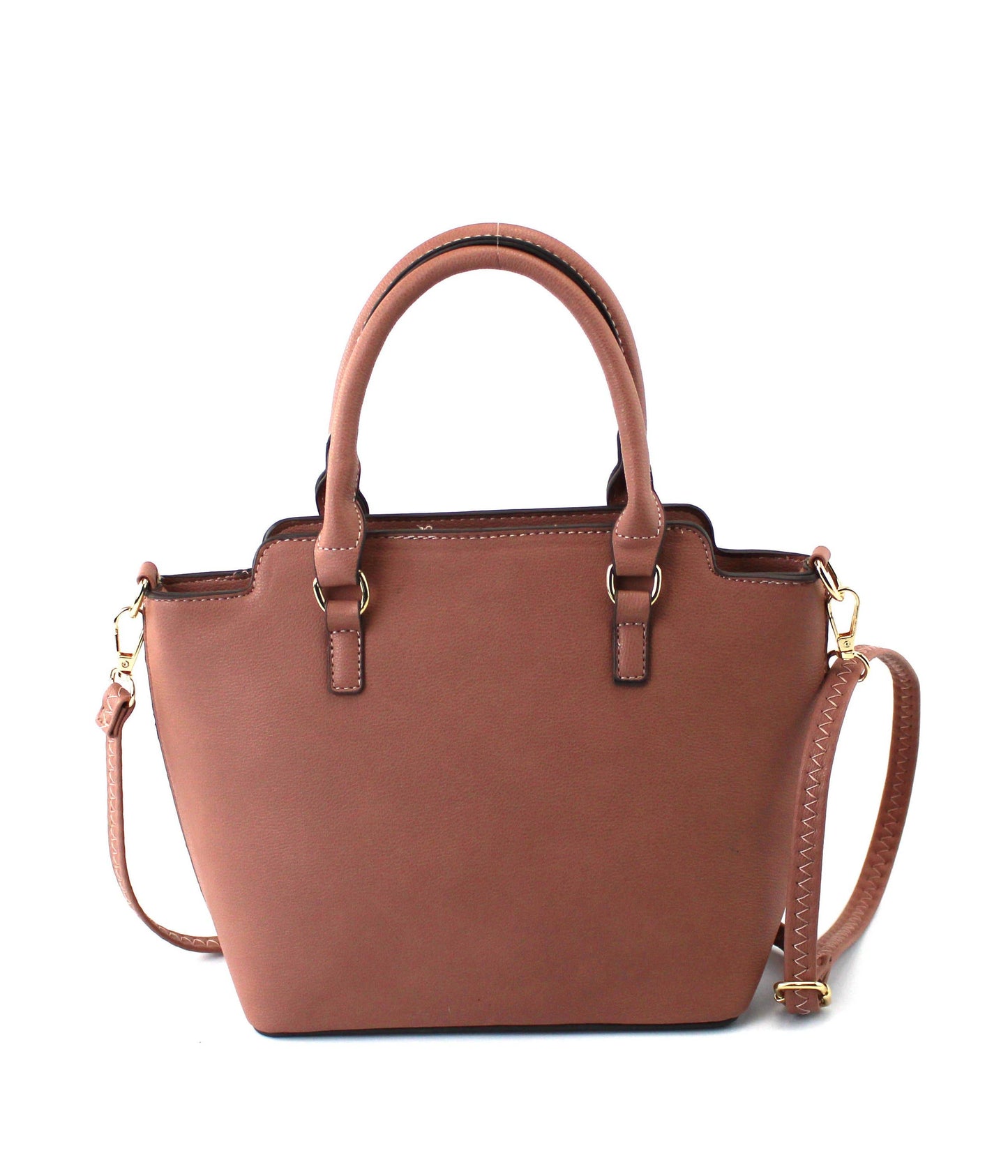 7809A - PU Floral Print Two Color 2 in 1 Tote Bag