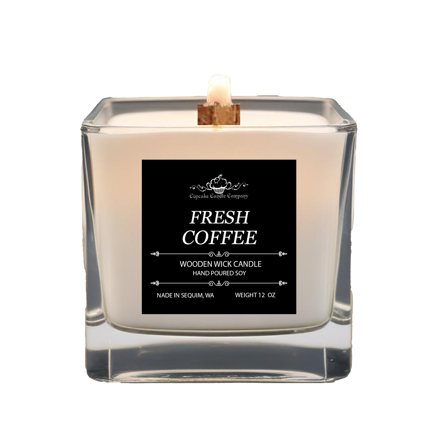 Men's Collection Fresh Coffee Wood Wick Candle