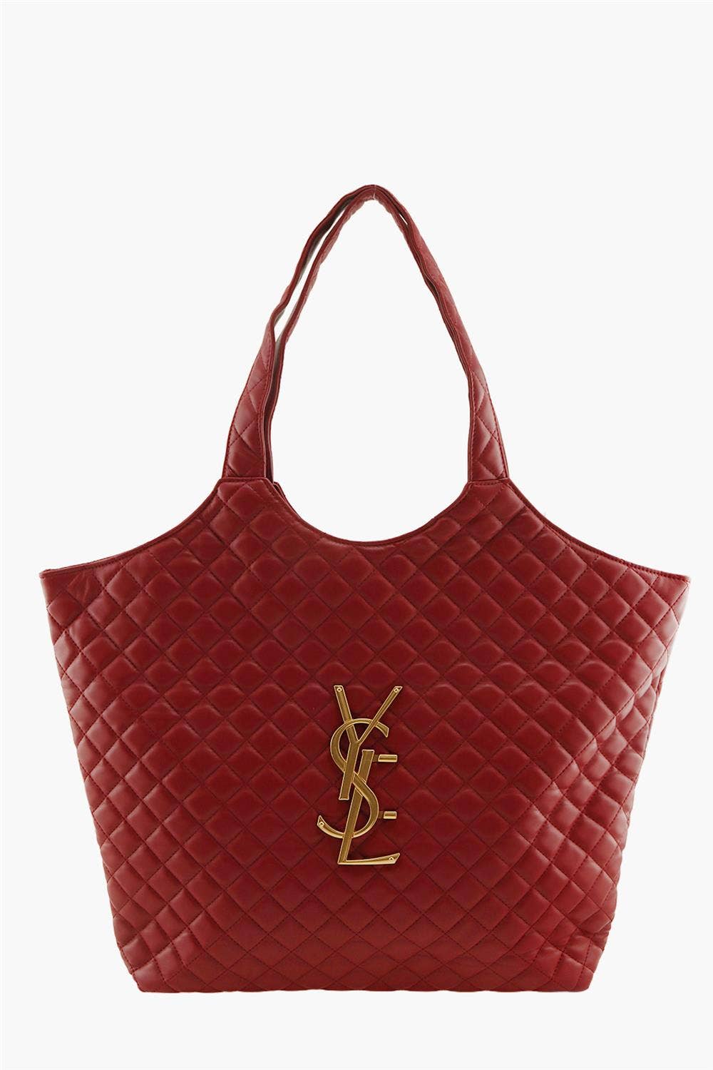 DIAMOND QUILTED LOGO OVERSIZED SHOULDER BAG 6901