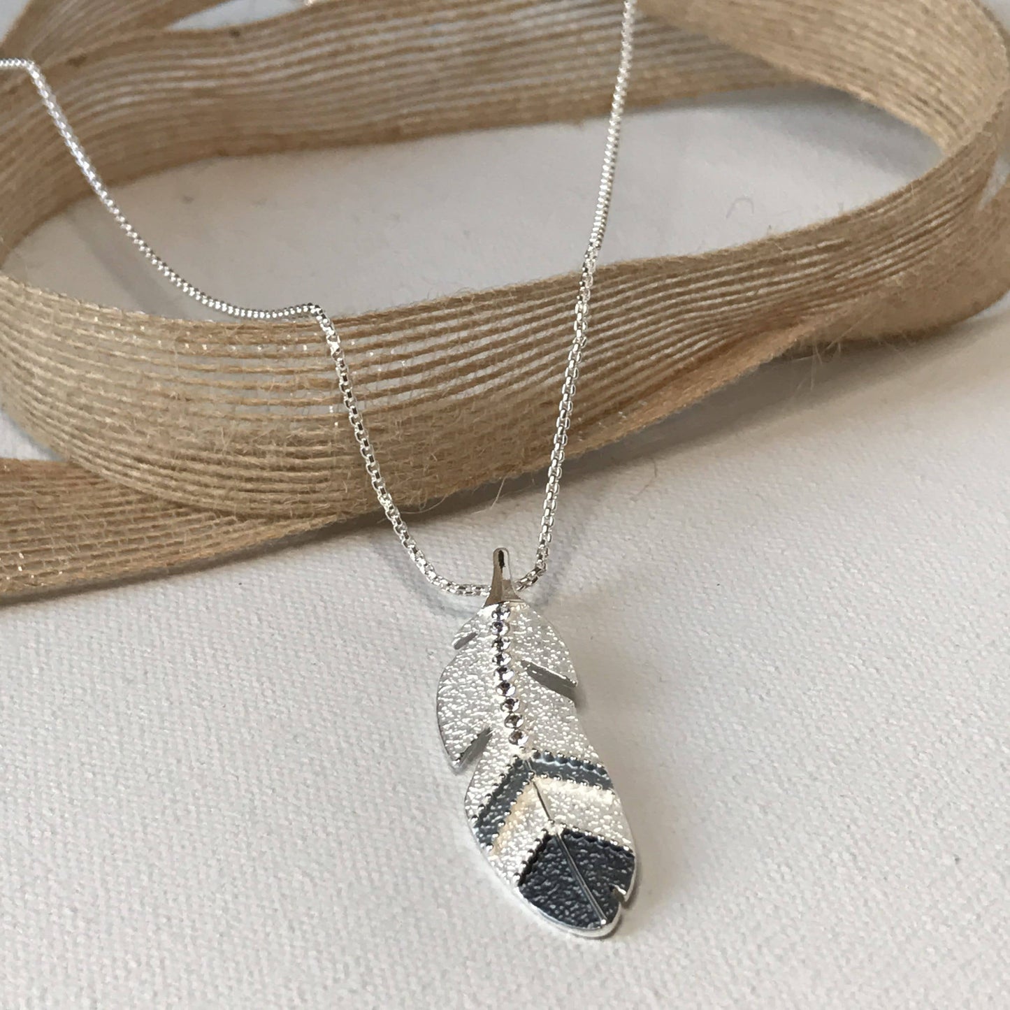 Eagle Feather Jewelry Necklace / Petite on Card