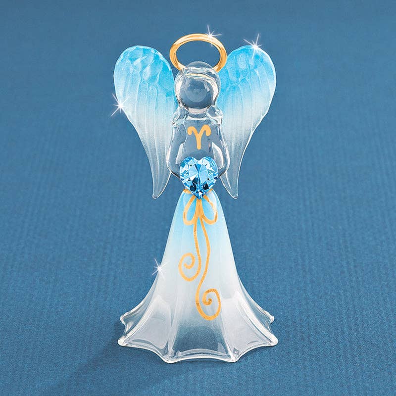 A2 879-B2: Blue Angel with Crystal