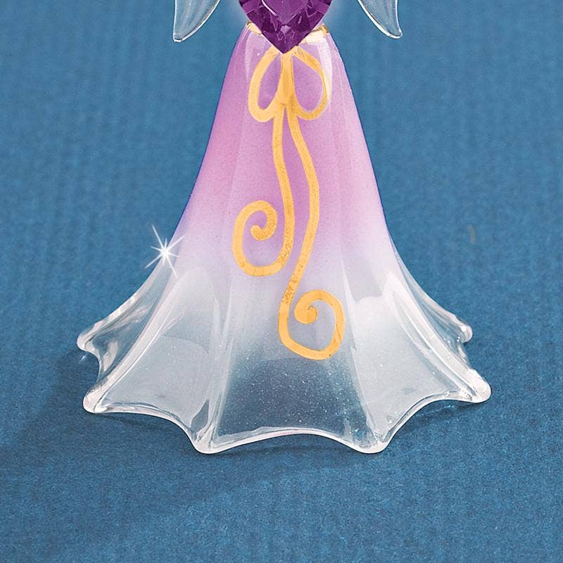 A2 879-L2: Lavender Angel with Crystal