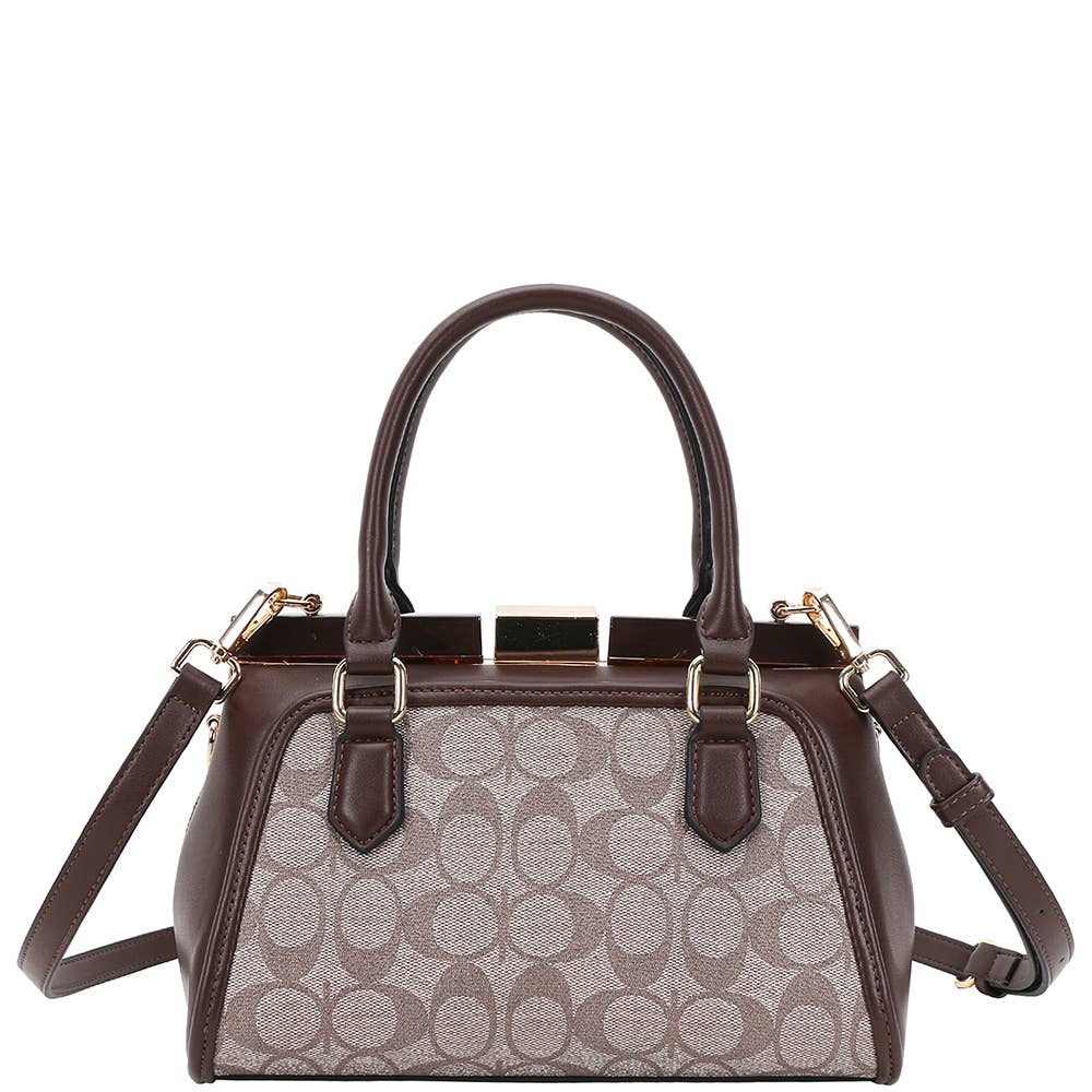 Fashion Oval Pattern Handle Satchel XFT-1291