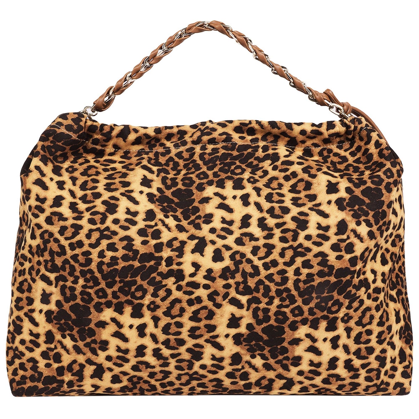 True Religion Leopard Print Soft Hobo Bag