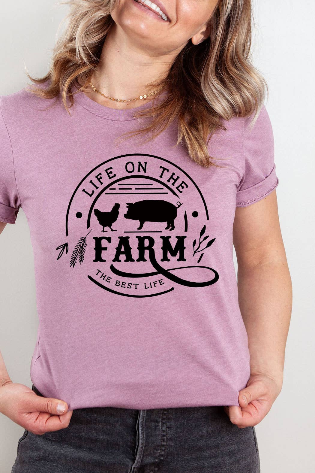Life On The Farm Basic Graphic Tee