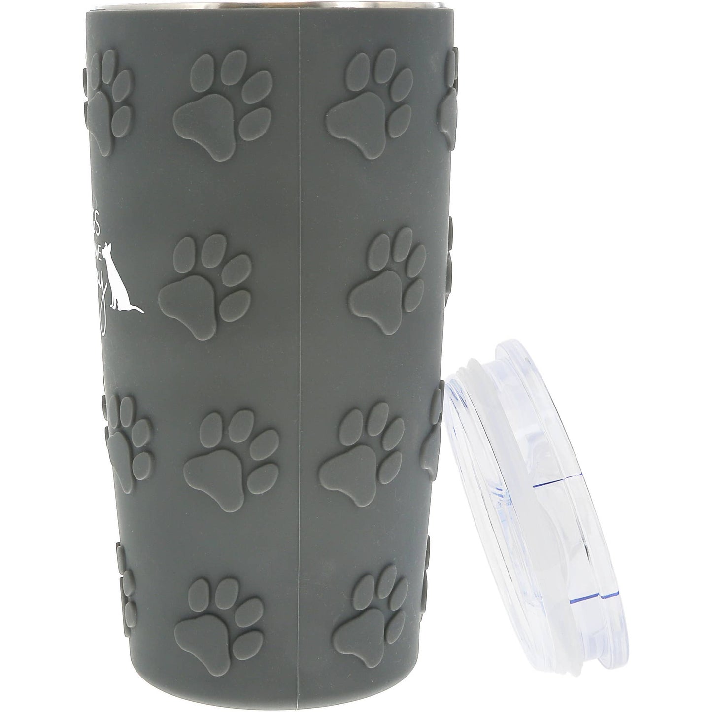 Dogs - 20 oz Travel Tumbler with 3D Silicone Wrap