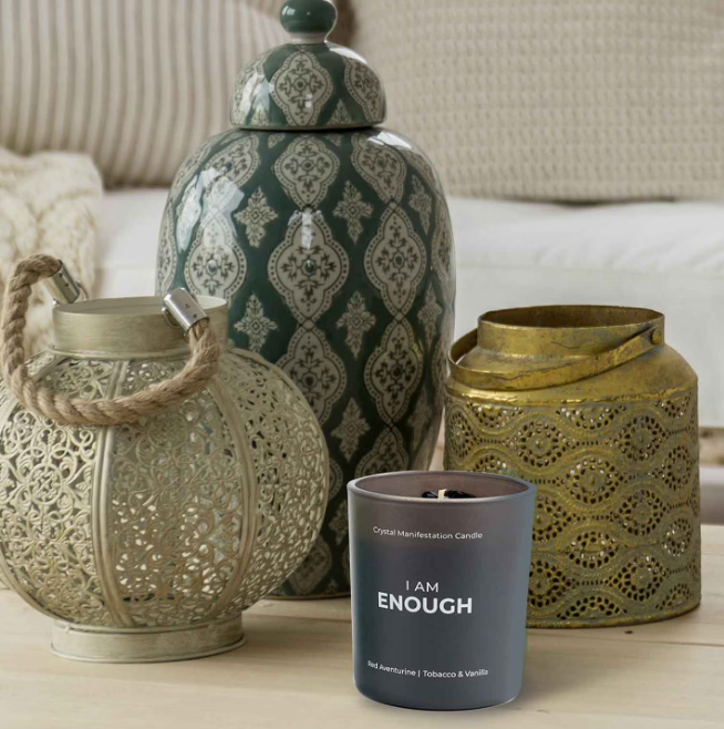 Jill Zarin Crystal Manifestation Candle – 10 oz x 3, Mantra