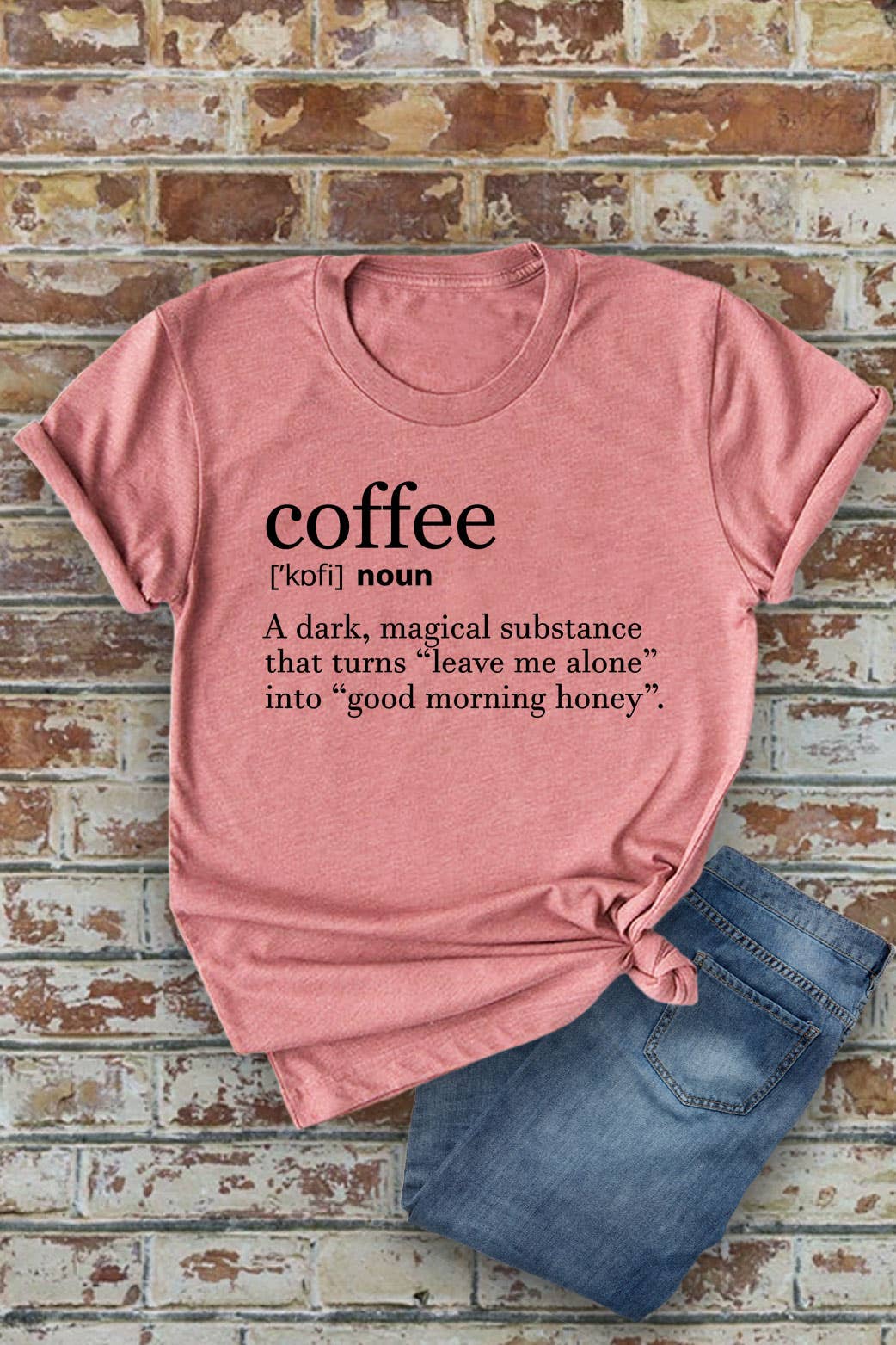 Coffee Definition, Unisex Round Neck T-Shirt