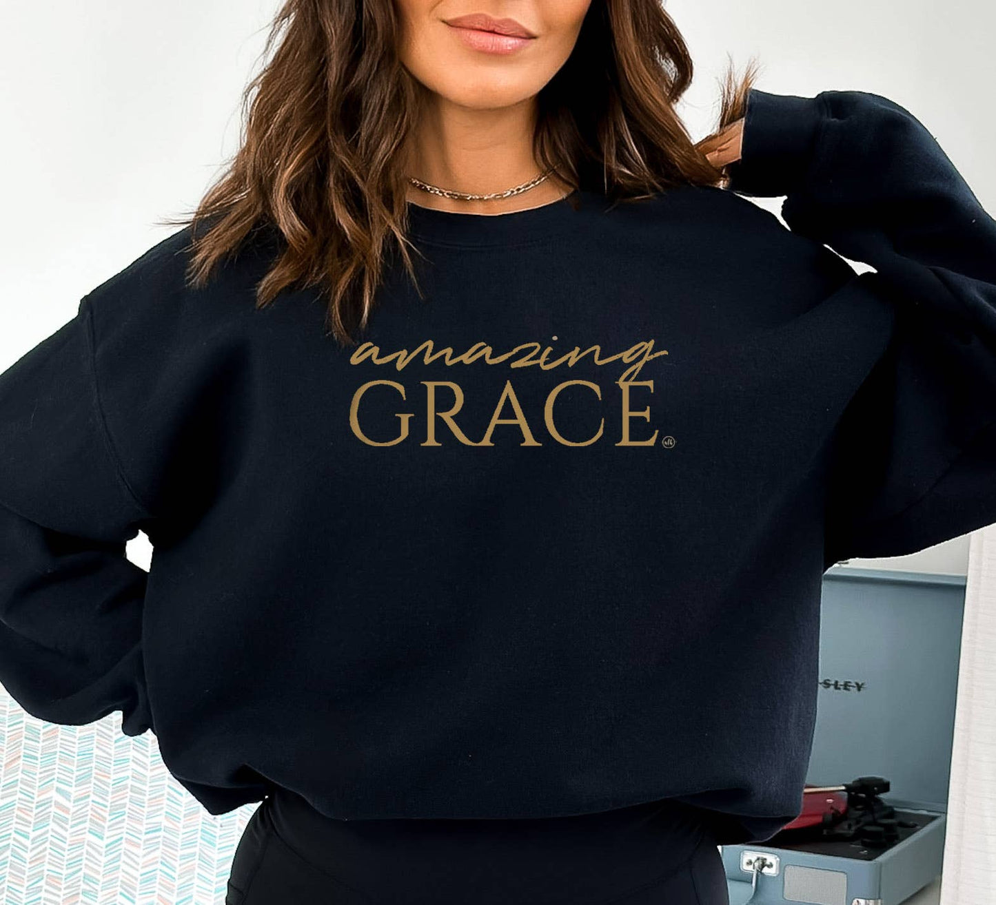 Amazing Grace Christian Graphic Sweatshirt