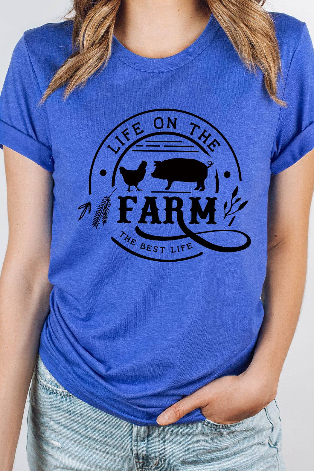 Life On The Farm Basic Graphic Tee
