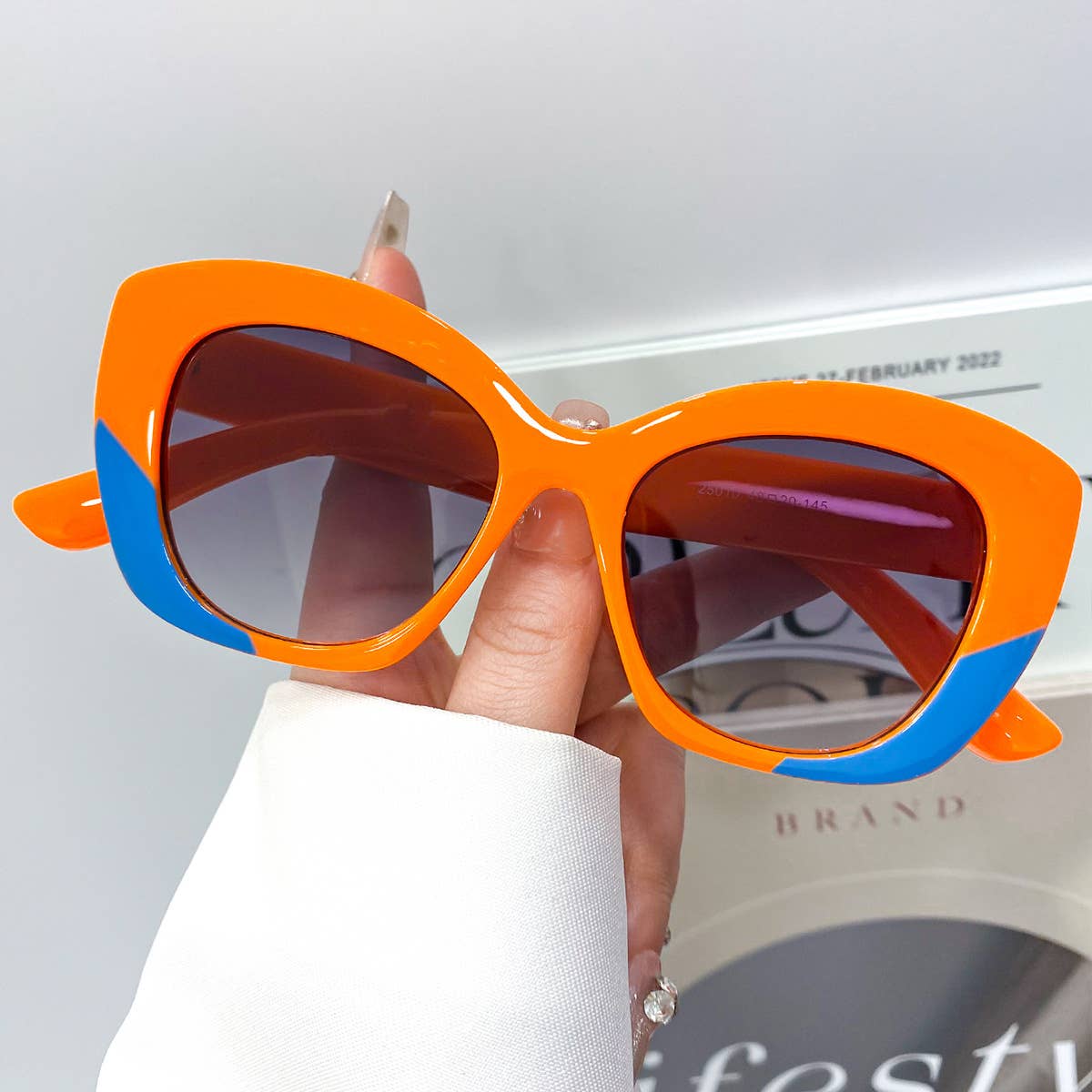Fashion Cat Eye Leopard Print Retro Flat Sunglasses