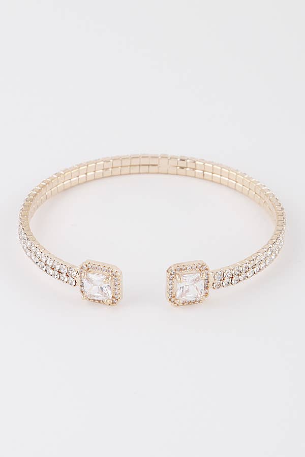 Jeweled Open Cuff Bracelet 83900SCL