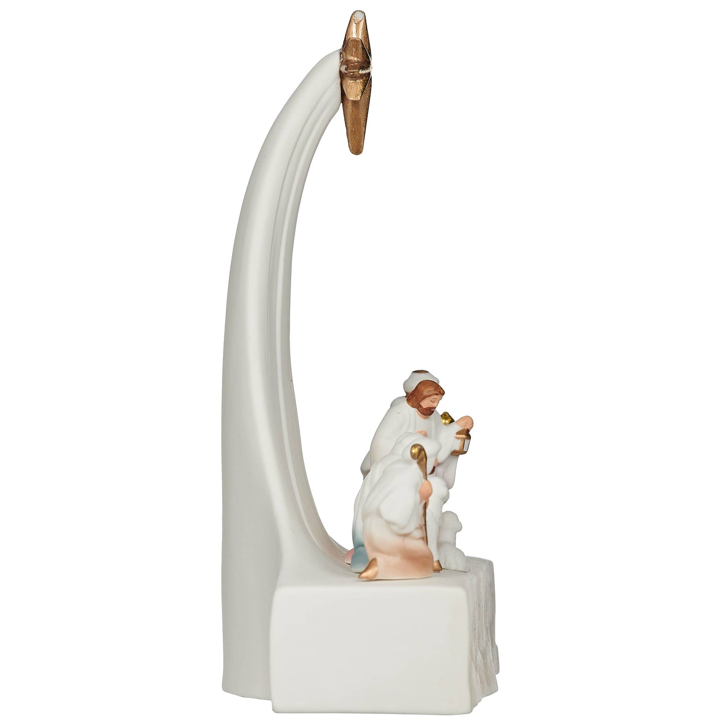 7.25"H LED Porcelain Nativity Scene Display