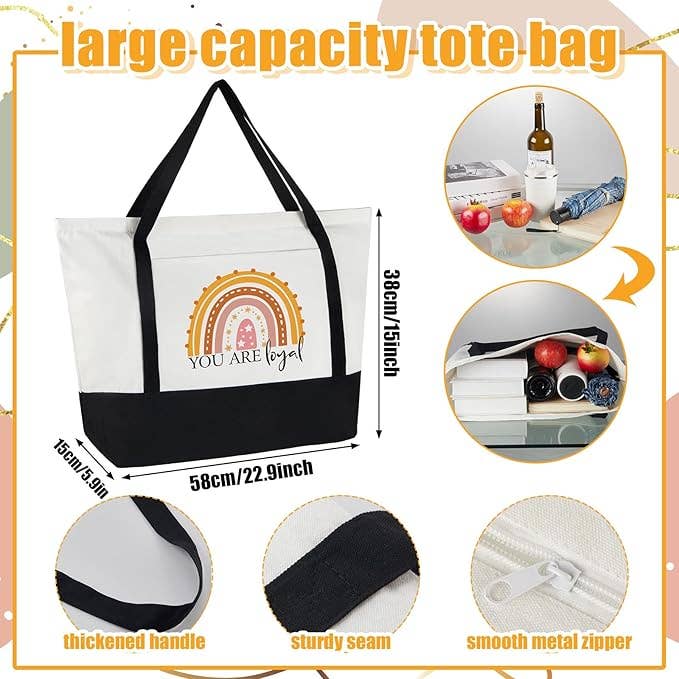 Inspirational Appreciation Tote Bag for Teacher & Staff