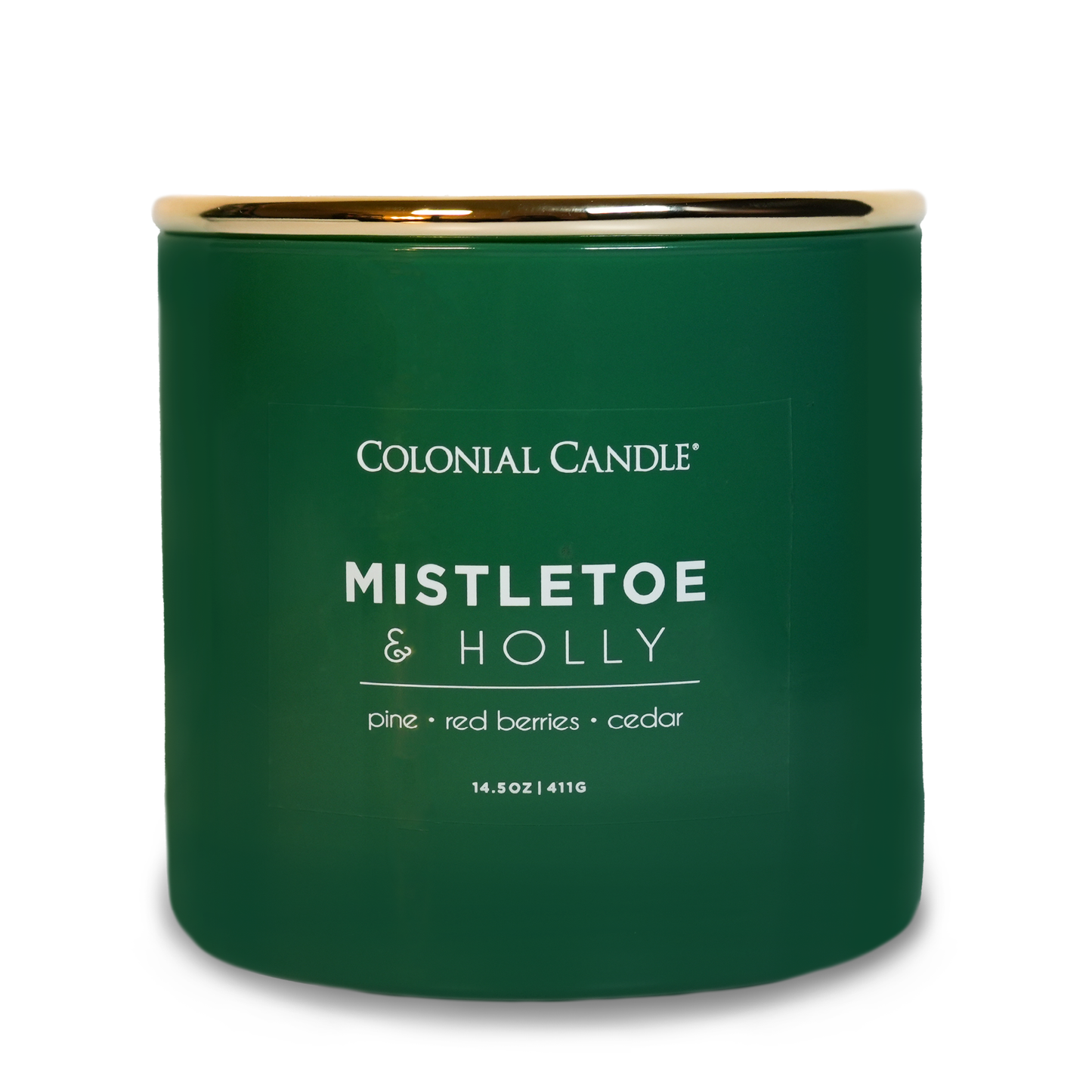 Mistletoe & Holly Scented Jar Candle, Soy Blend Wax, 14.5oz