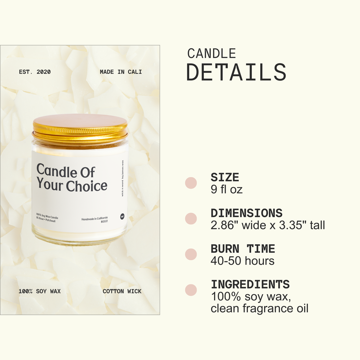 *New* Anxiety Relief Definition Candle 9oz Soy Candle W307