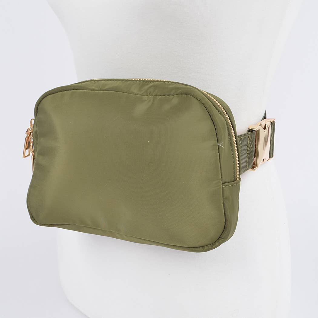 Nylon Zip Fanny Pack