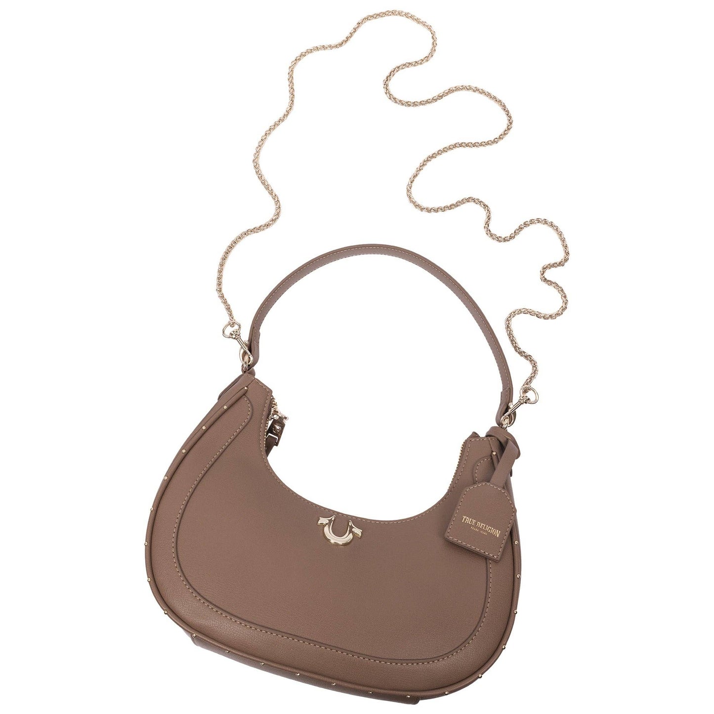 True Religion Zip Top Crescent Hobo Bag