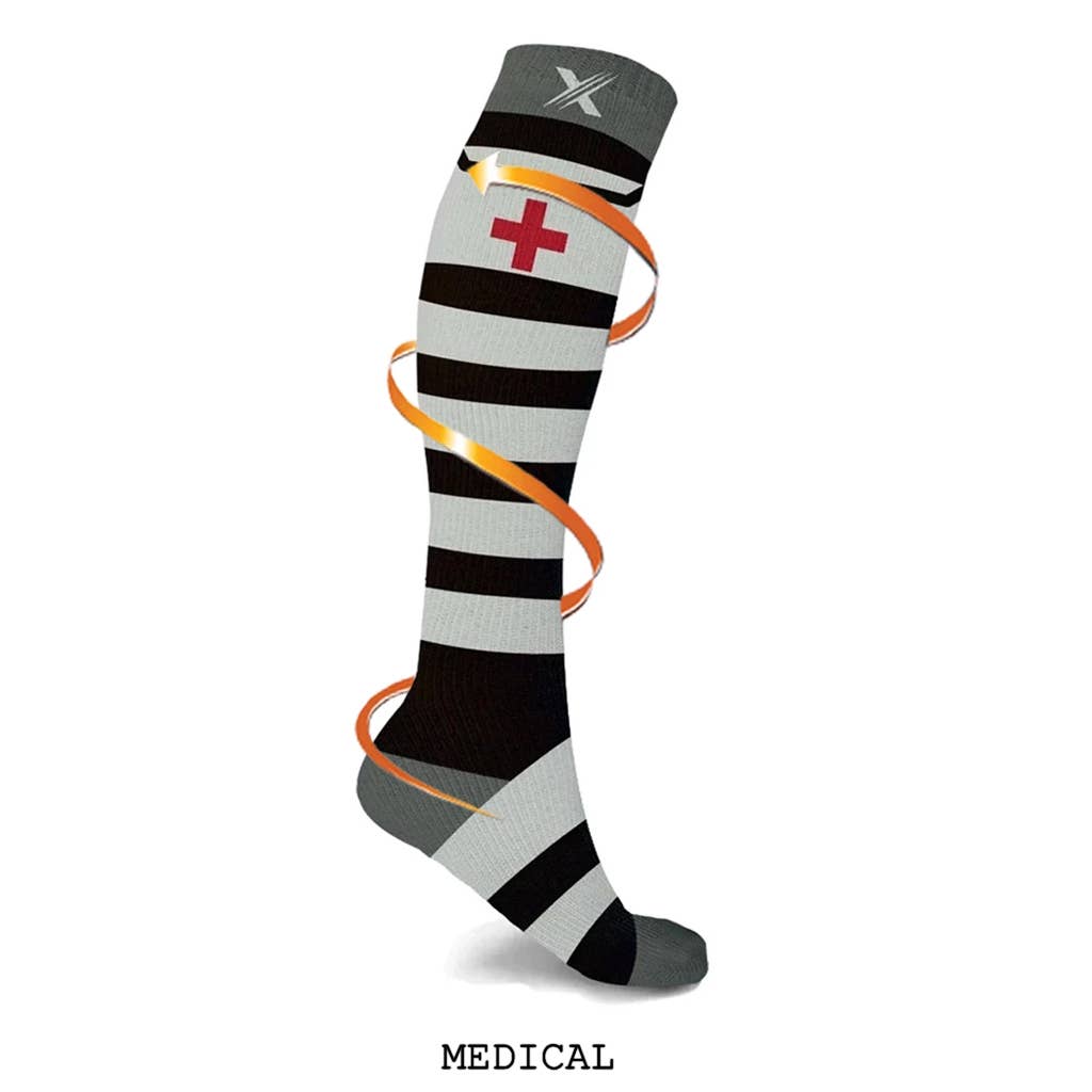 MEDICINE 101 COMPRESSION SOCKS - 3 ASST STYLES