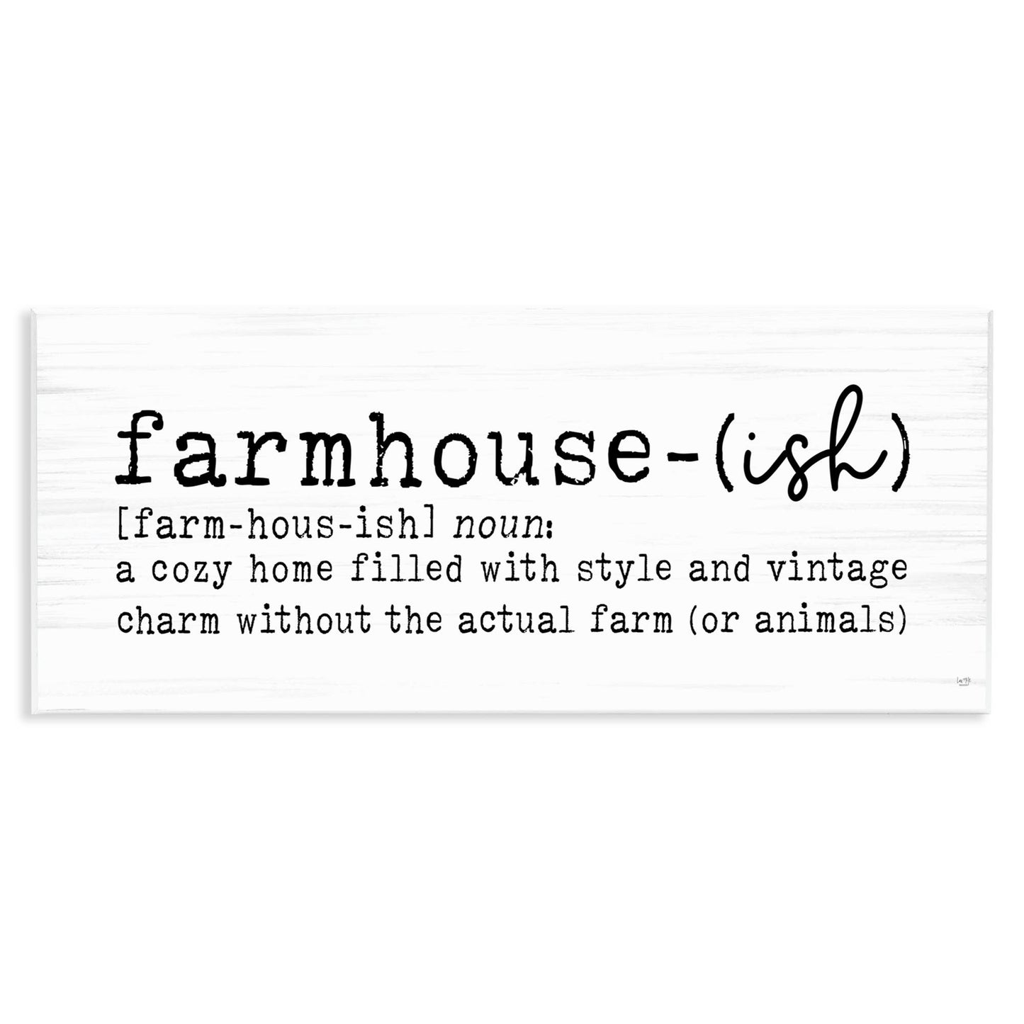 Farmhouse-Ish Playful Definition Sign Wall Plaque